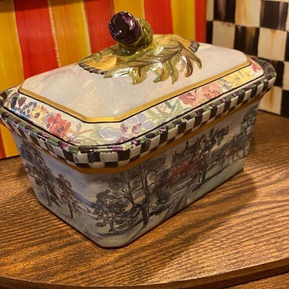 Mackenzie Childs MacLachlan Trinket Box Plus - Picture 12 of 15